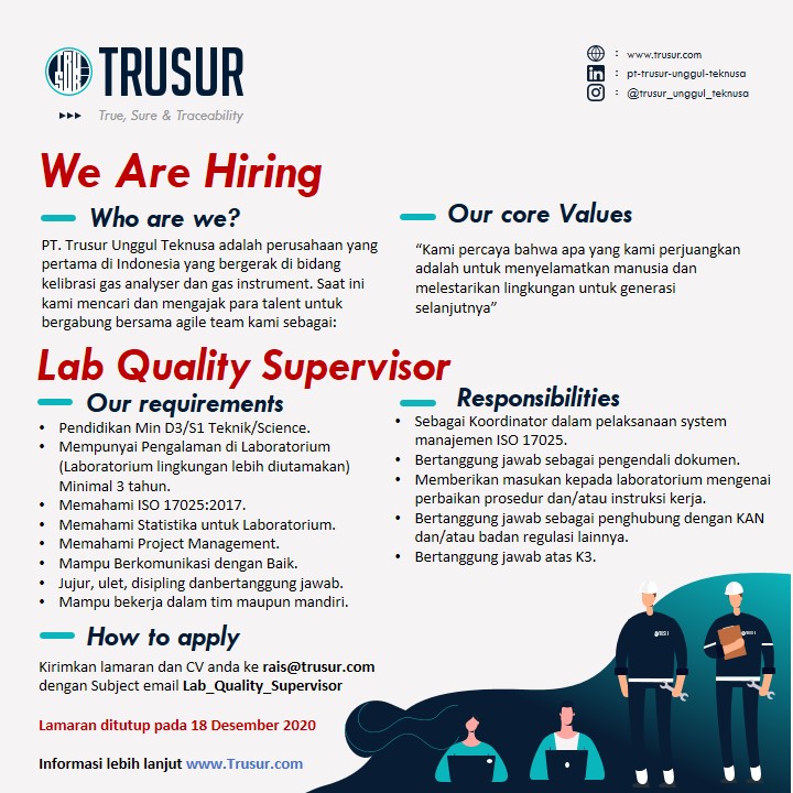 career pt trusur unggul teknusa